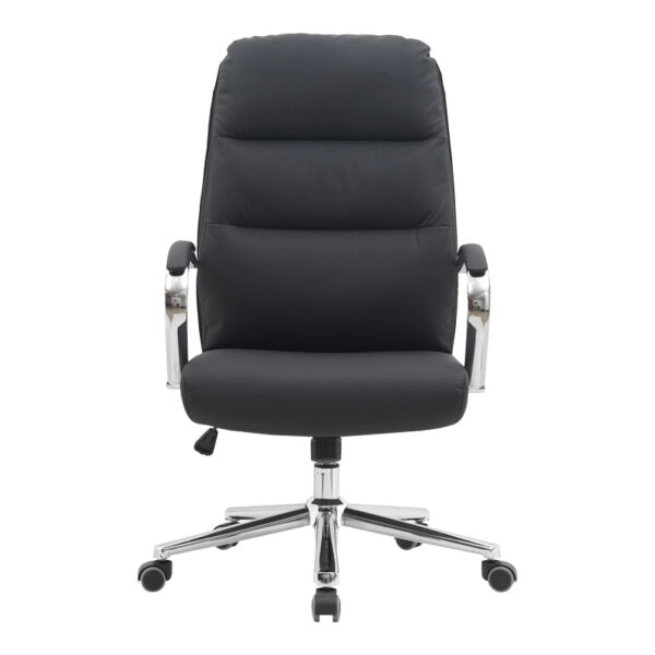 Καρέκλα γραφείου διευθυντή Normie  pu μαύρο 58x65x103-111εκ