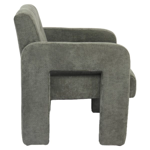 Πολυθρόνα ArteLibre VELORA Πράσινο Ύφασμα/Ξύλο 75x68x69cm