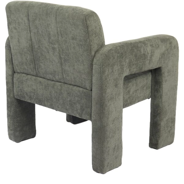 Πολυθρόνα ArteLibre VELORA Πράσινο Ύφασμα/Ξύλο 75x68x69cm