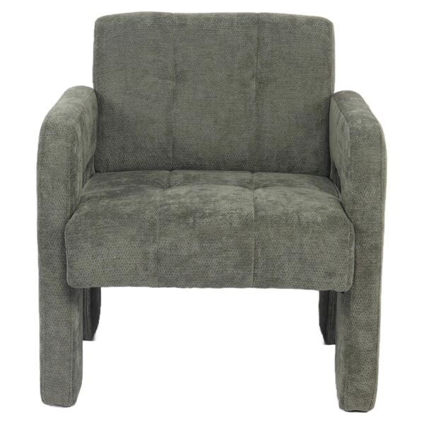 Πολυθρόνα ArteLibre VELORA Πράσινο Ύφασμα/Ξύλο 75x68x69cm