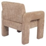Πολυθρόνα ArteLibre VELORA Μπεζ Ύφασμα/Ξύλο 75x68x69cm