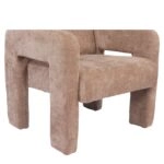 Πολυθρόνα ArteLibre VELORA Μπεζ Ύφασμα/Ξύλο 75x68x69cm