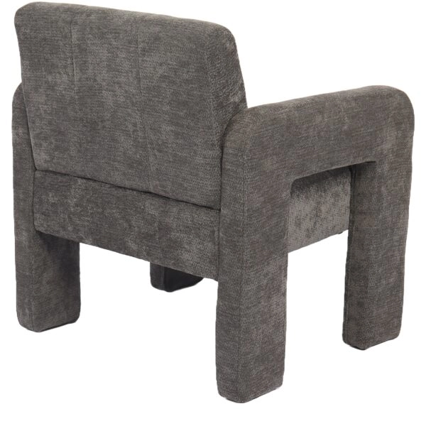 Πολυθρόνα ArteLibre VELORA Γκρι Ανοιχτό Ύφασμα/Ξύλο 75x68x69cm