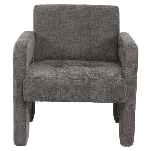 Πολυθρόνα ArteLibre VELORA Γκρι Ανοιχτό Ύφασμα/Ξύλο 75x68x69cm