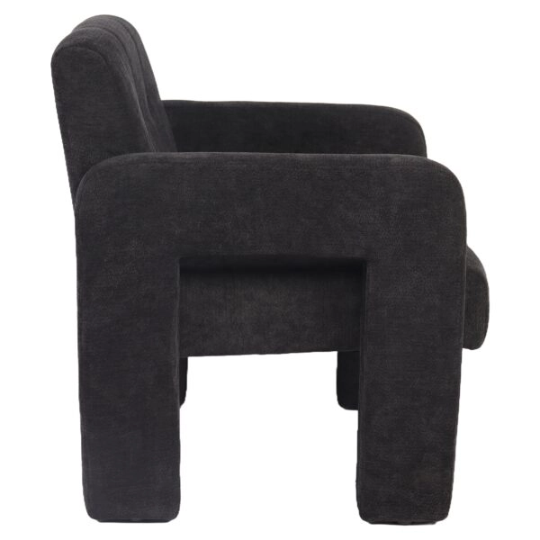 Πολυθρόνα ArteLibre VELORA Γκρι Σκούρο Ύφασμα/Ξύλο 75x68x69cm