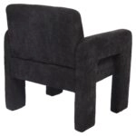 Πολυθρόνα ArteLibre VELORA Γκρι Σκούρο Ύφασμα/Ξύλο 75x68x69cm