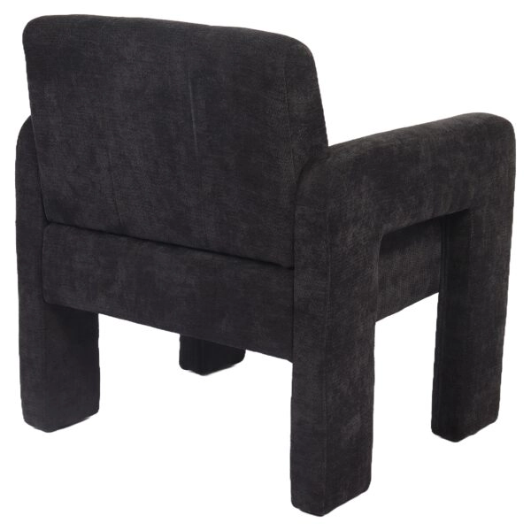 Πολυθρόνα ArteLibre VELORA Γκρι Σκούρο Ύφασμα/Ξύλο 75x68x69cm