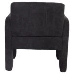 Πολυθρόνα ArteLibre VELORA Γκρι Σκούρο Ύφασμα/Ξύλο 75x68x69cm