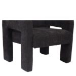 Πολυθρόνα ArteLibre VELORA Γκρι Σκούρο Ύφασμα/Ξύλο 75x68x69cm