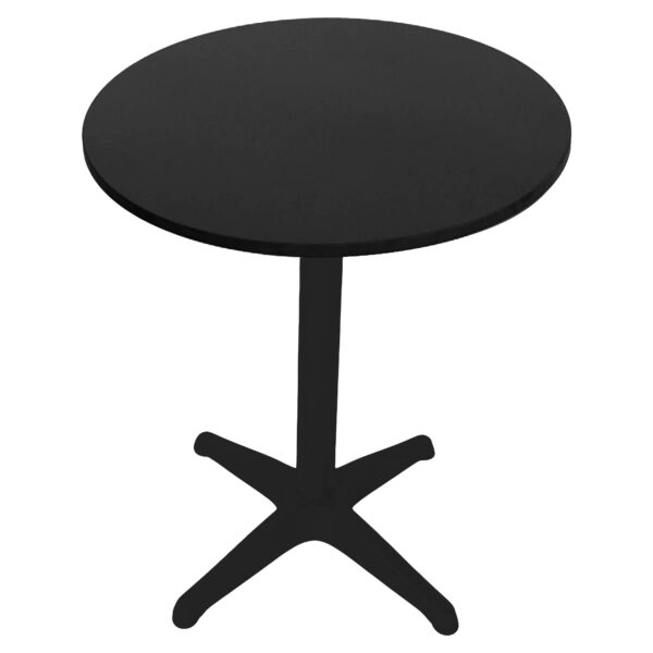 Τραπέζι Κήπου ArteLibre BONAIRE Μαύρο Αλουμίνιο Φ60x70cm