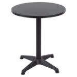 Τραπέζι Κήπου ArteLibre BONAIRE Μαύρο Αλουμίνιο Φ60x70cm