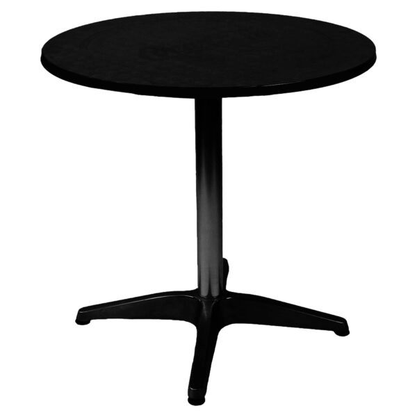 Τραπέζι Κήπου ArteLibre BONAIRE Μαύρο Αλουμίνιο Φ60x70cm