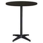 Τραπέζι Κήπου ArteLibre BONAIRE Μαύρο Αλουμίνιο Φ60x70cm