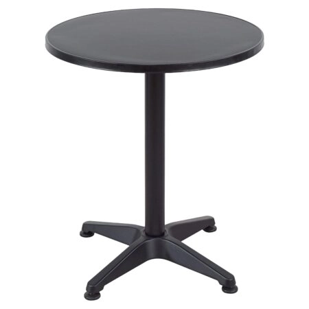 Τραπέζι Κήπου ArteLibre BONAIRE Μαύρο Αλουμίνιο Φ60x70cm