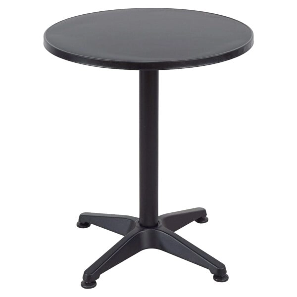 Τραπέζι Κήπου ArteLibre BONAIRE Μαύρο Αλουμίνιο Φ60x70cm