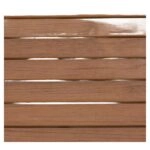 Τραπέζι Κήπου ArteLibre LOMBOK Λευκό/Καρυδί Αλουμίνιο/Polywood 45x45x45.5cm