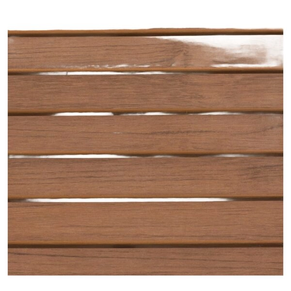 Τραπέζι Κήπου ArteLibre LOMBOK Λευκό/Καρυδί Αλουμίνιο/Polywood 45x45x45.5cm