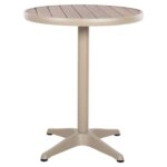 Τραπέζι Κήπου ArteLibre RAROTONGA Μπεζ Αλουμίνιο/Polywood Φ60x70cm