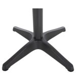 Τραπέζι Κήπου ArteLibre RAROTONGA Ανθρακί/Καρυδί Αλουμίνιο/Polywood Φ60x70cm