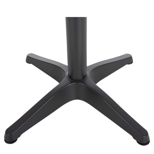 Τραπέζι Κήπου ArteLibre RAROTONGA Ανθρακί/Καρυδί Αλουμίνιο/Polywood Φ60x70cm