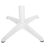 Τραπέζι Κήπου ArteLibre RAROTONGA Λευκό/Καρυδί Αλουμίνιο/Polywood Φ60x70cm