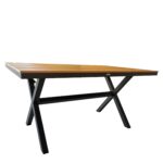 Τραπέζι Κήπου ArteLibre COMINO Καρυδί/Ανθρακί Αλουμίνιο/Polywood 150x90x74cm