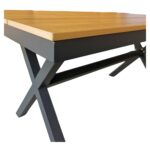 Τραπέζι Κήπου ArteLibre COMINO Καρυδί/Ανθρακί Αλουμίνιο/Polywood 150x90x74cm