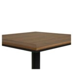 Τραπέζι Κήπου ArteLibre NAMIBIA Ανθρακί/Καρυδί Αλουμίνιο/Polywood 60x60x72cm