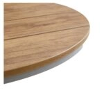 Τραπέζι Κήπου ArteLibre TENERIFE Ανθρακί/Καρυδί Αλουμίνιο/Polywood Φ60x72cm