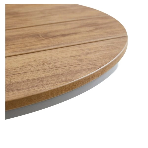 Τραπέζι Κήπου ArteLibre TENERIFE Ανθρακί/Καρυδί Αλουμίνιο/Polywood Φ60x72cm