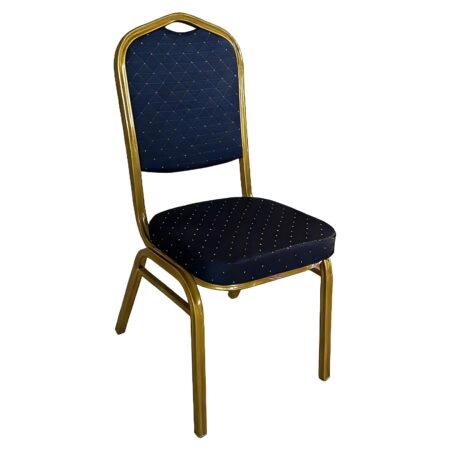 Καρέκλα Catering ArteLibre AUREVIA Μπλε/Χρυσό Ύφασμα/Μέταλλο 57x40x93cm