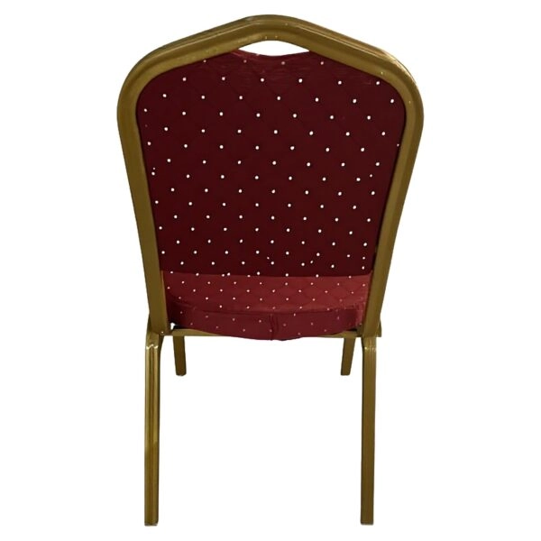 Καρέκλα Catering ArteLibre AUREVIA Κόκκινο/Χρυσό Ύφασμα/Μέταλλο 57x40x93cm