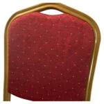 Καρέκλα Catering ArteLibre AUREVIA Κόκκινο/Χρυσό Ύφασμα/Μέταλλο 57x40x93cm