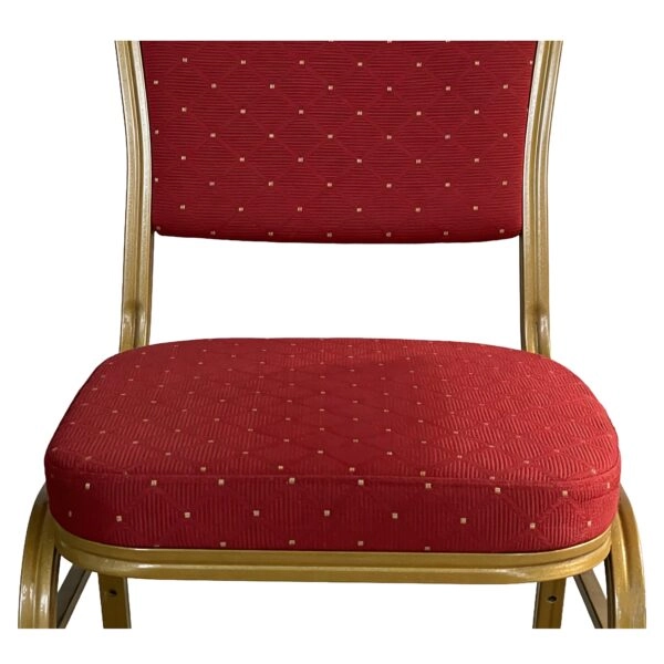 Καρέκλα Catering ArteLibre AUREVIA Κόκκινο/Χρυσό Ύφασμα/Μέταλλο 57x40x93cm