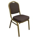 Καρέκλα Catering ArteLibre AUREVIA Μπορντό/Χρυσό Ύφασμα/Μέταλλο 57x40x93cm