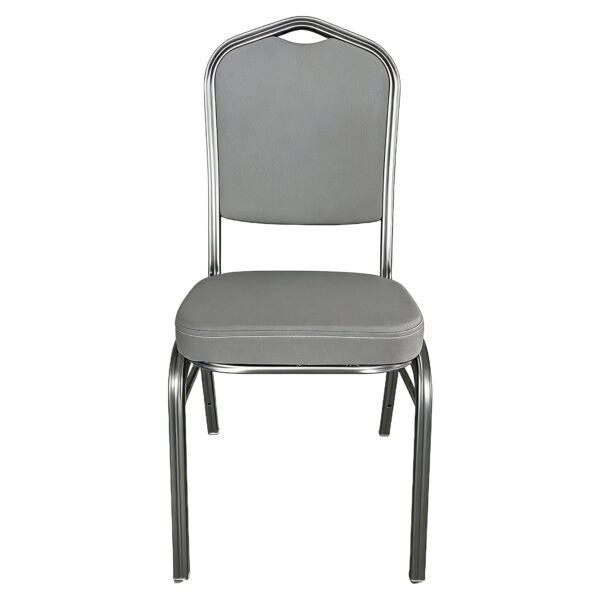 Καρέκλα Catering ArteLibre AUREVIA Γκρι/Ασημί Ύφασμα/Μέταλλο 57x40x93cm