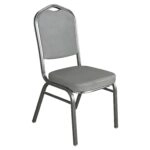 Καρέκλα Catering ArteLibre AUREVIA Γκρι/Ασημί Ύφασμα/Μέταλλο 57x40x93cm