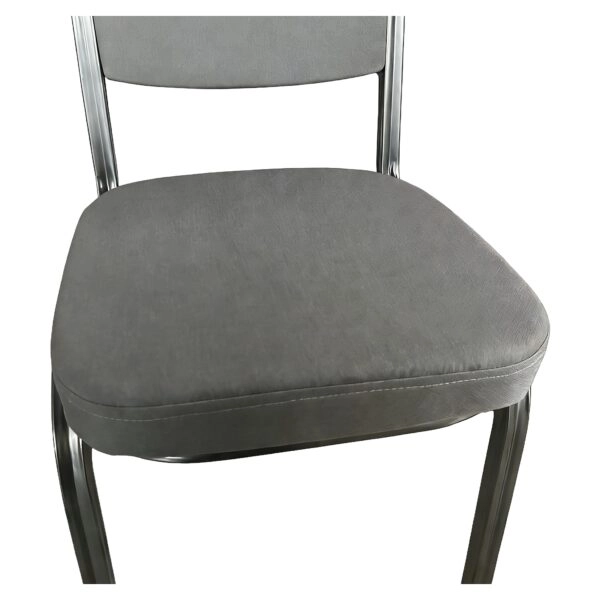 Καρέκλα Catering ArteLibre AUREVIA Γκρι/Ασημί Ύφασμα/Μέταλλο 57x40x93cm