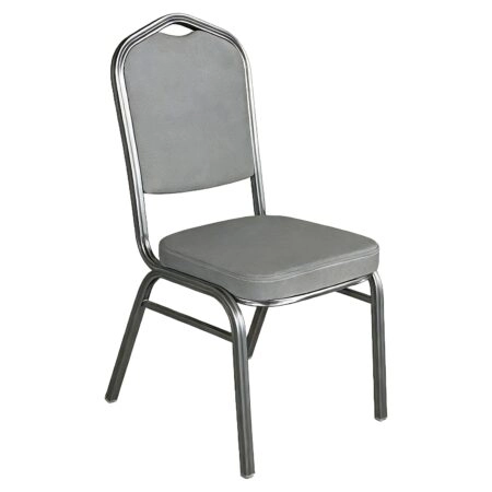 Καρέκλα Catering ArteLibre AUREVIA Γκρι/Ασημί Ύφασμα/Μέταλλο 57x40x93cm