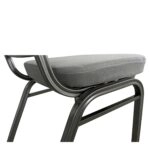 Καρέκλα Catering ArteLibre AUREVIA Γκρι/Ασημί Ύφασμα/Μέταλλο 57x40x93cm