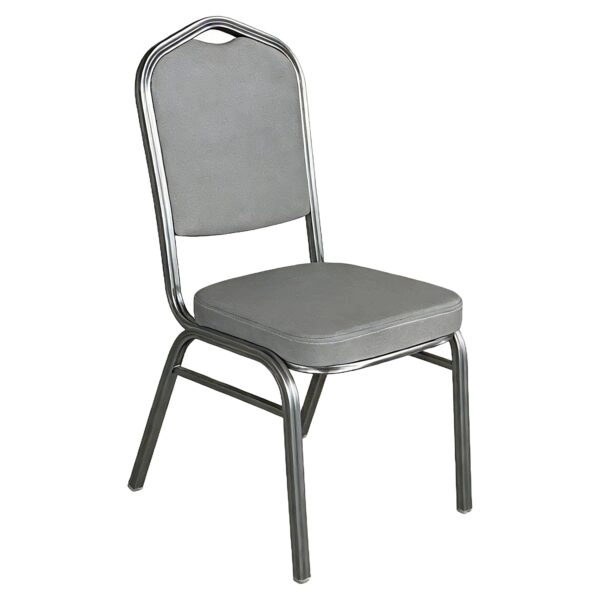 Καρέκλα Catering ArteLibre AUREVIA Γκρι/Ασημί Ύφασμα/Μέταλλο 57x40x93cm