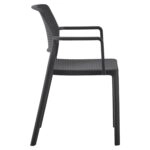 Πολυθρόνα Κήπου ArteLibre CALORA Μαύρο PP 55x54.5x83cm