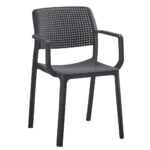 Πολυθρόνα Κήπου ArteLibre CALORA Μαύρο PP 55x54.5x83cm