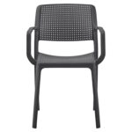 Πολυθρόνα Κήπου ArteLibre CALORA Μαύρο PP 55x54.5x83cm