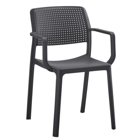 Πολυθρόνα Κήπου ArteLibre CALORA Μαύρο PP 55x54.5x83cm