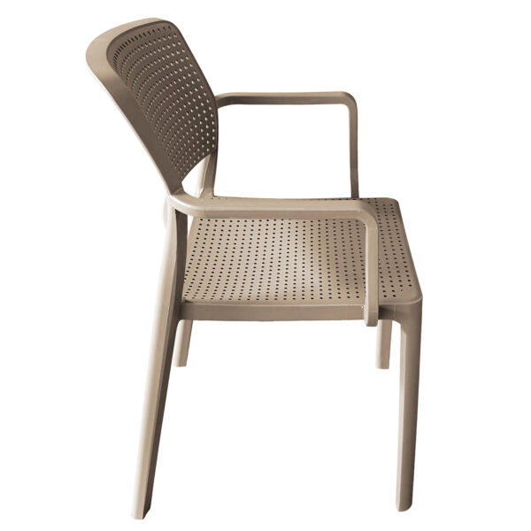 Πολυθρόνα Κήπου ArteLibre CALORA Cappuccino PP 55x54.5x83cm