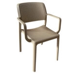 Πολυθρόνα Κήπου ArteLibre CALORA Cappuccino PP 55x54.5x83cm