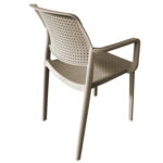 Πολυθρόνα Κήπου ArteLibre CALORA Cappuccino PP 55x54.5x83cm