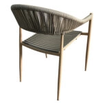 Πολυθρόνα Κήπου ArteLibre AURANA Μπεζ/Φυσικό Μέταλλο/PP/Σχοινί 57x57x76cm