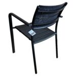 Καρέκλα Κήπου ArteLibre AMAYA Μαύρο Μέταλλο/PP 54.5x56.5x84cm